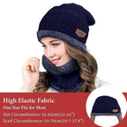 Unisex Woolen Winter Cap & Scarf Set