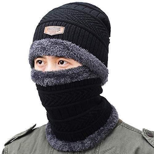 Unisex Woolen Winter Cap & Scarf Set