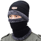 Unisex Woolen Winter Cap & Scarf Set