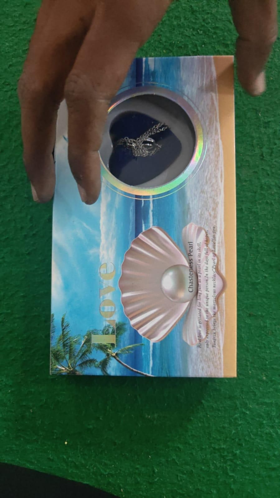 Open the Oyster, Discover Her Pearl – Love Necklace Gift